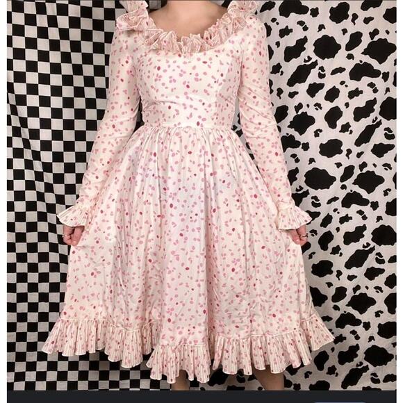 Victor Costa Vintage Midi Length Dress Size M - Picture 1 of 5